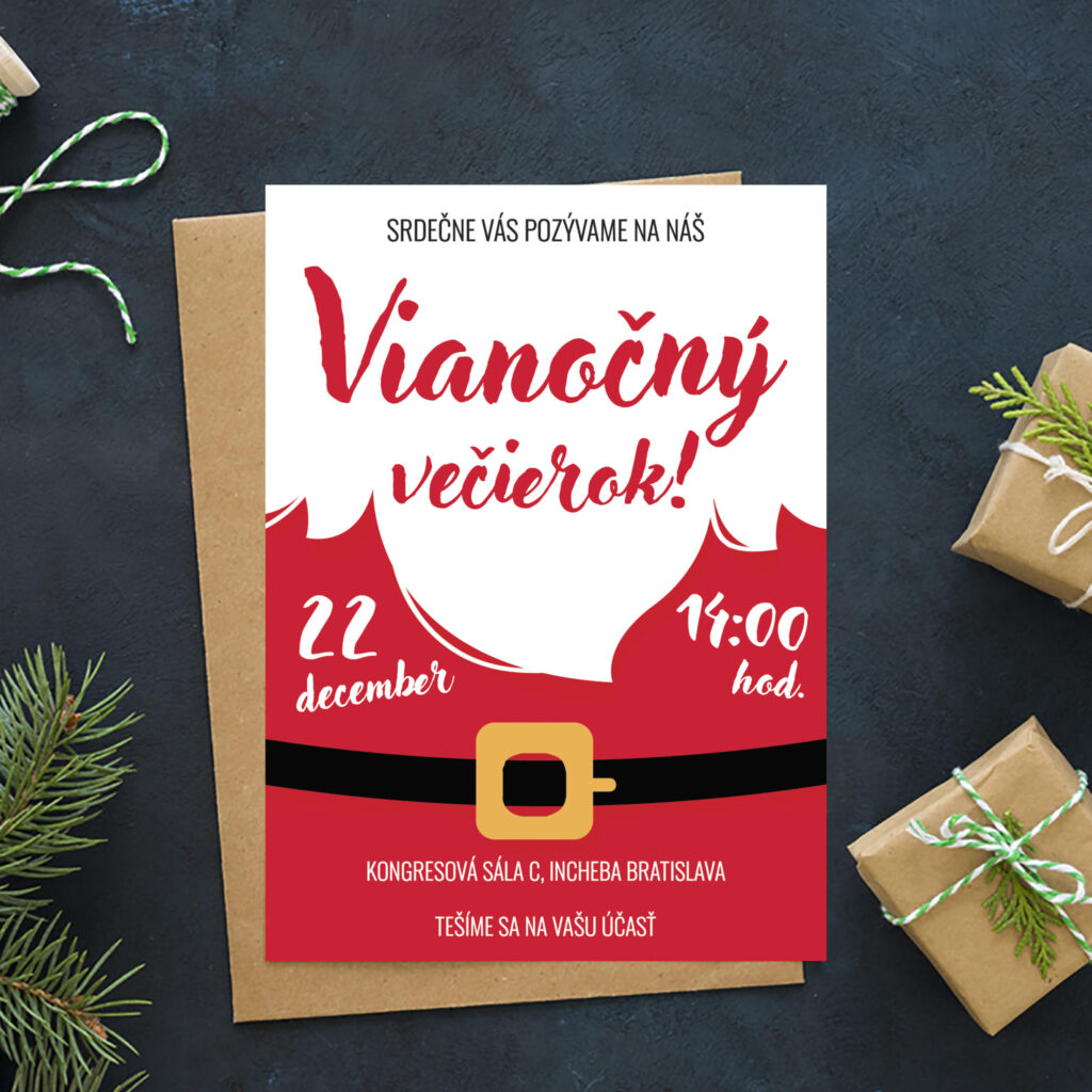 Pozvánka na vánoční večírek 18