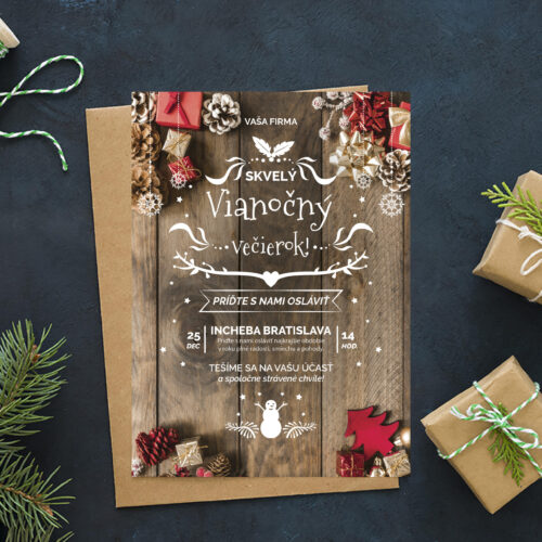 Pozvánky na vánoční večírek