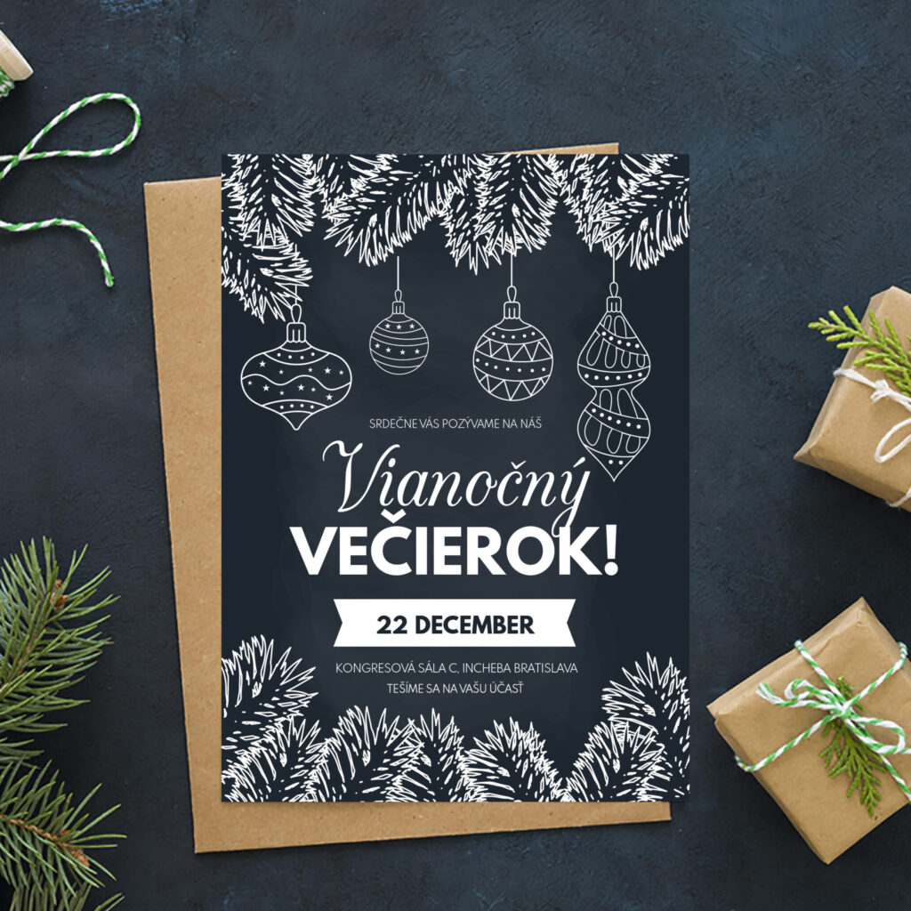 Pozvánka na vánoční večírek 22