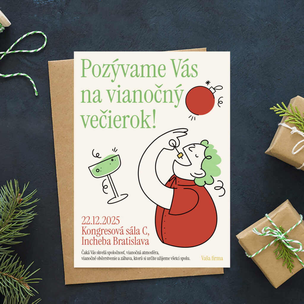 Pozvánka na vánoční večírek 24