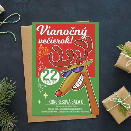 Pozvánky na vánoční večírek