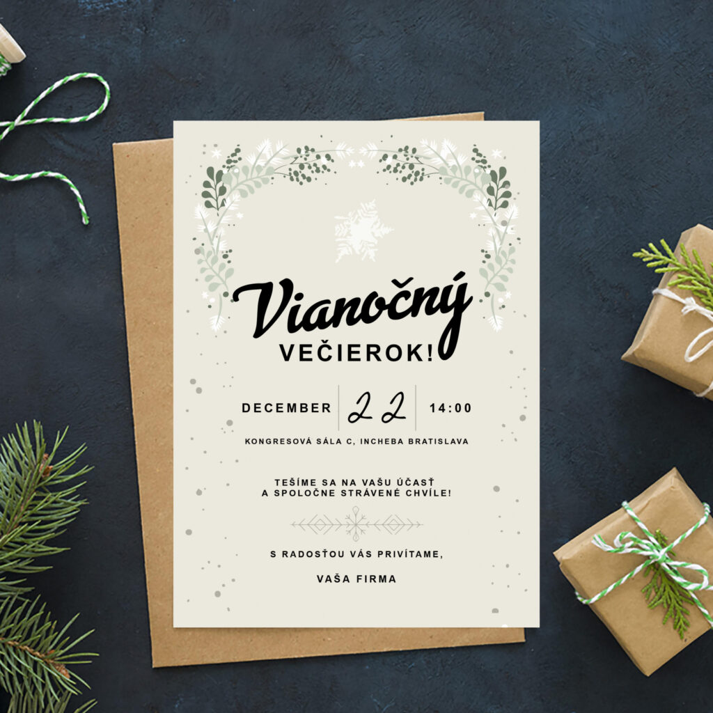 Pozvánka na vánoční večírek 6
