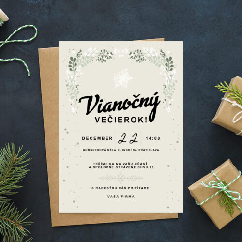 Pozvánky na vánoční večírek