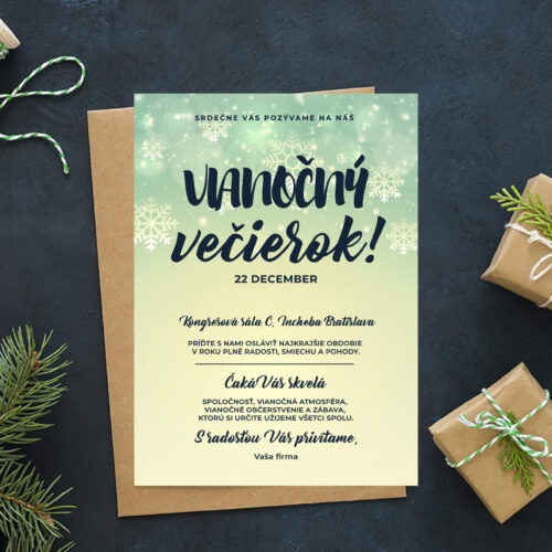 Pozvánky na vánoční večírek