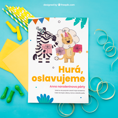 Pozvánka na dětskou oslavu 2025 10