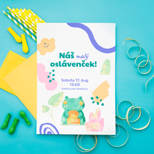 Pozvánka na dětskou oslavu 2025 12