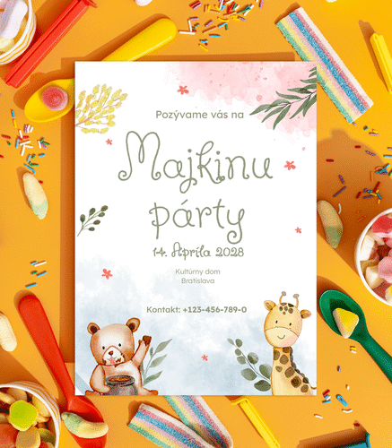 Pozvánka na dětskou oslavu 2025 37