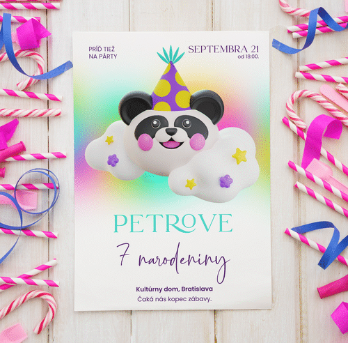 Pozvánka na dětskou oslavu 2025 6