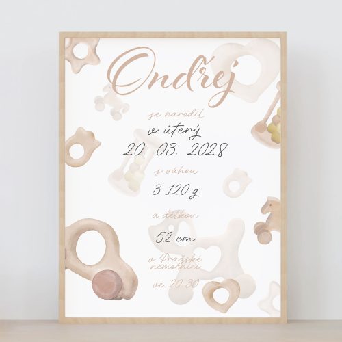 Obraz k narození miminka