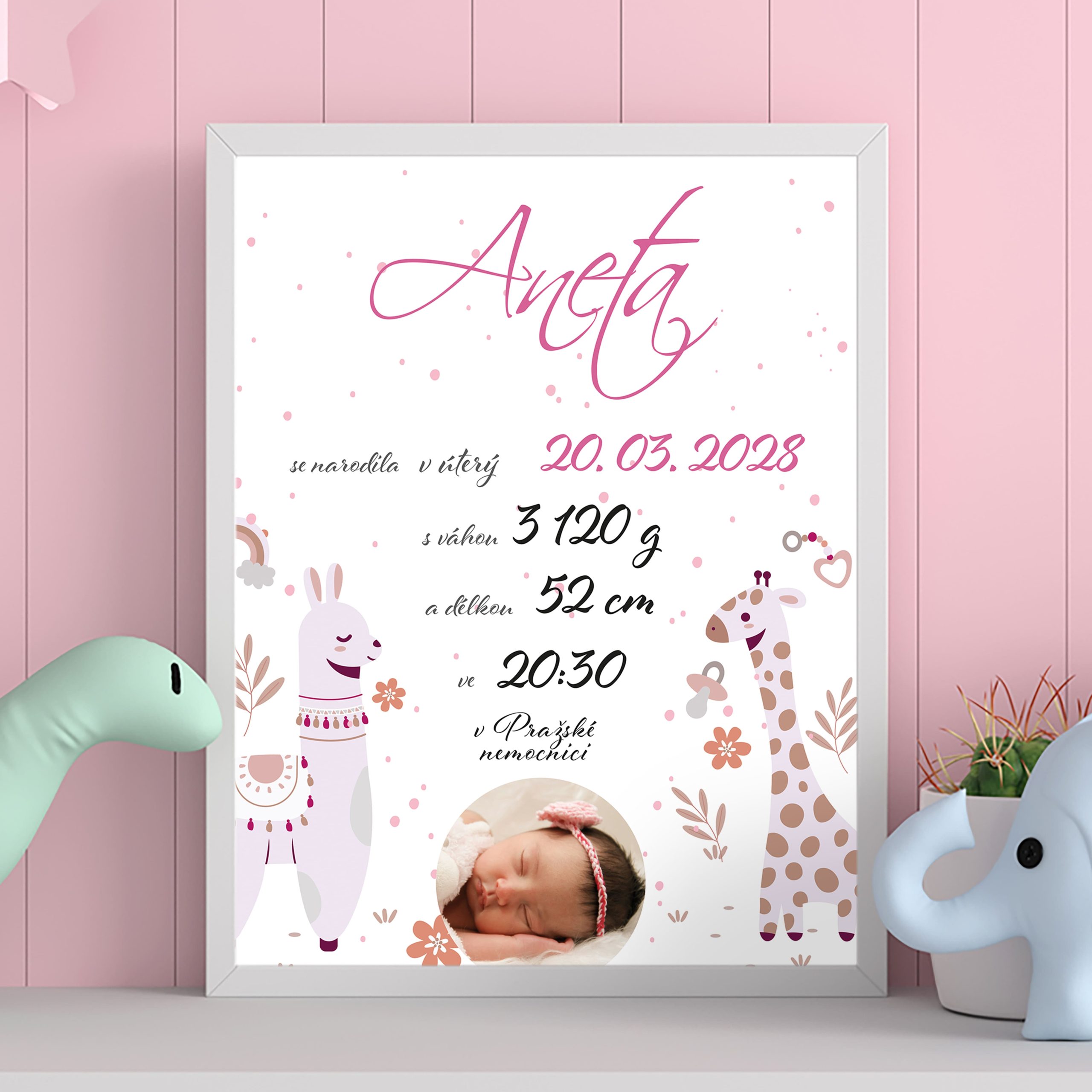 Tabulka narození pro miminko 1 Tabulka narození pro miminko