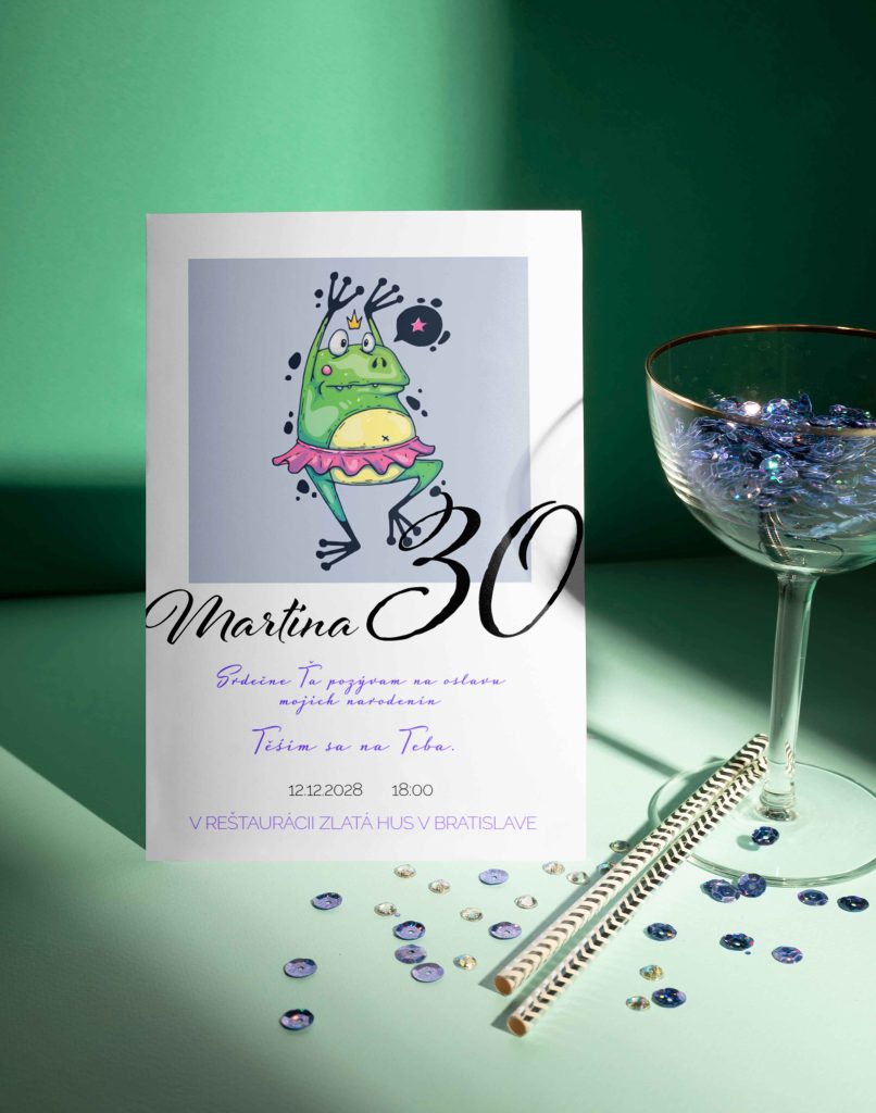 Vtipná pozvánka na narozeniny 1