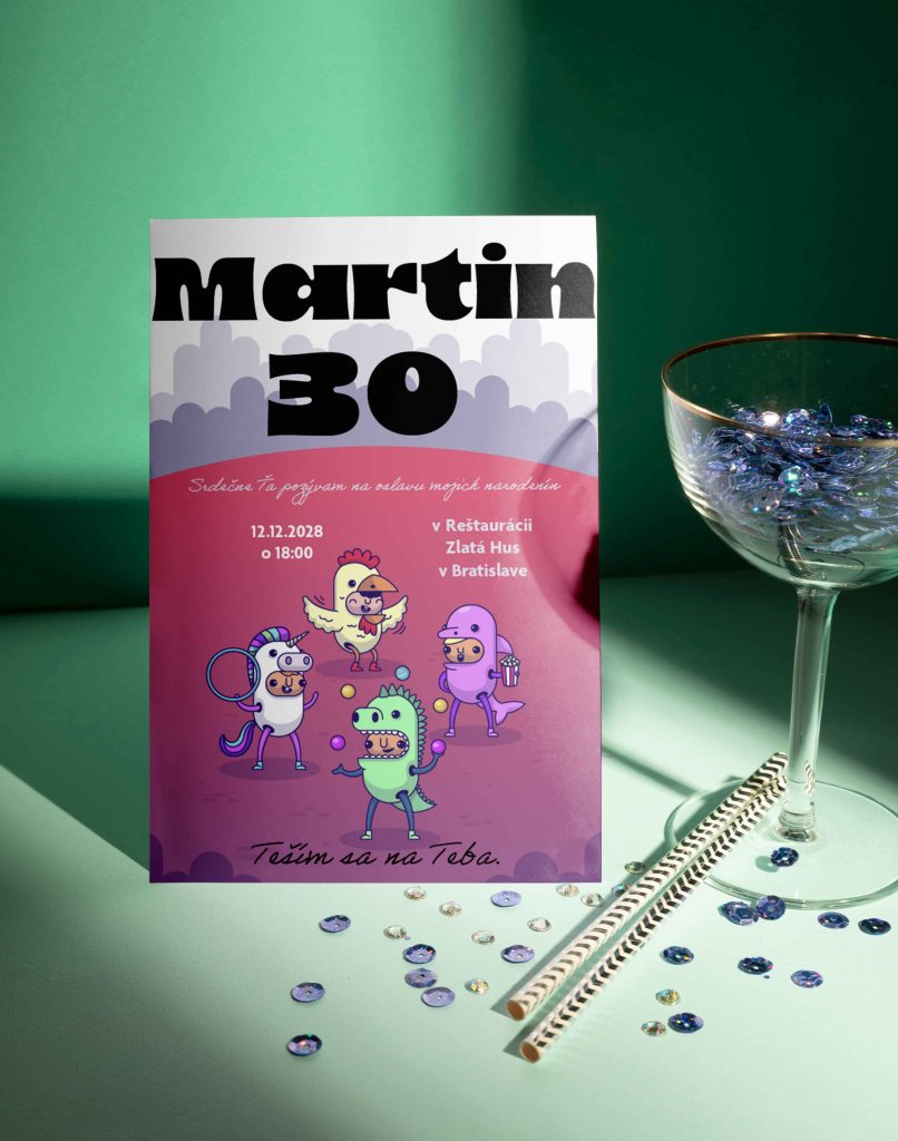 Vtipná pozvánka na narozeniny 2