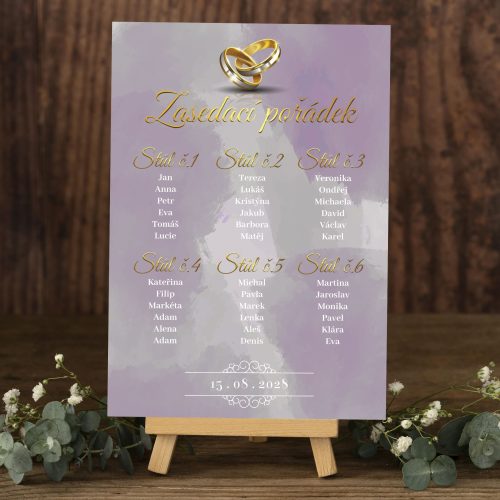 zasedací pořádek na svatbu