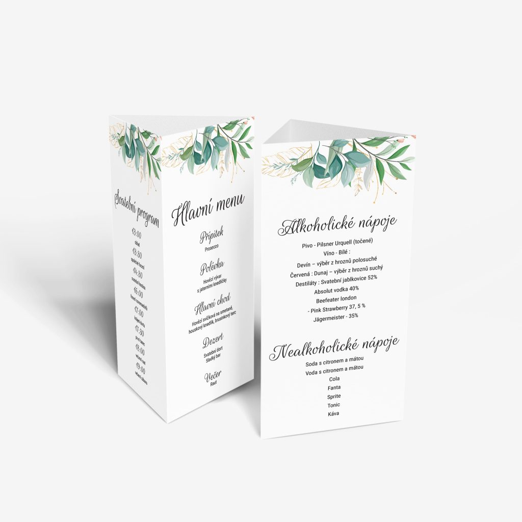 Svatební menu trojhran stojánek 2023_42