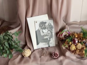 svatební oznámení transparentní s fotkou