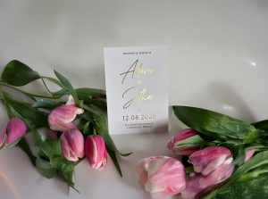 svatební ozámení luxusní, plexi, metalický potisk