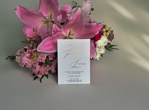 svatební ozámení luxusní, plexi, metalický potisk