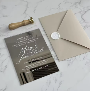 zrcadlové svatební oznámení