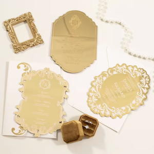 zrcadlové svatební oznámení