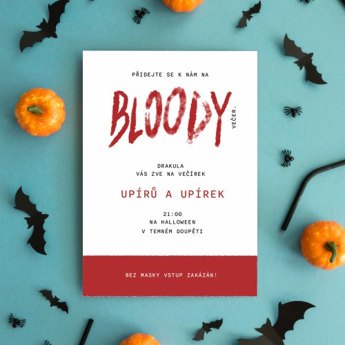 pozvánka na halloween