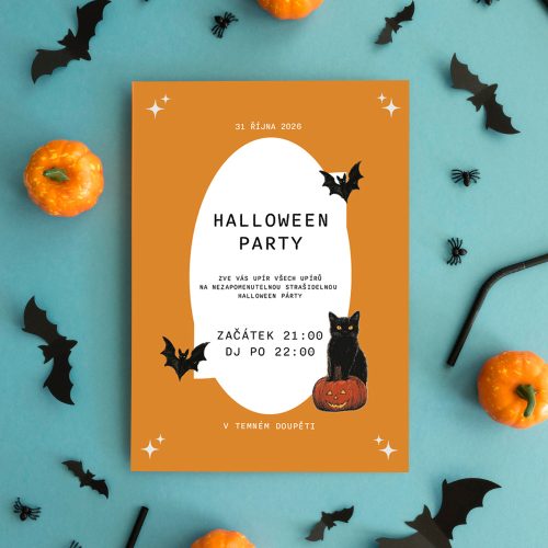 pozvánka na halloween