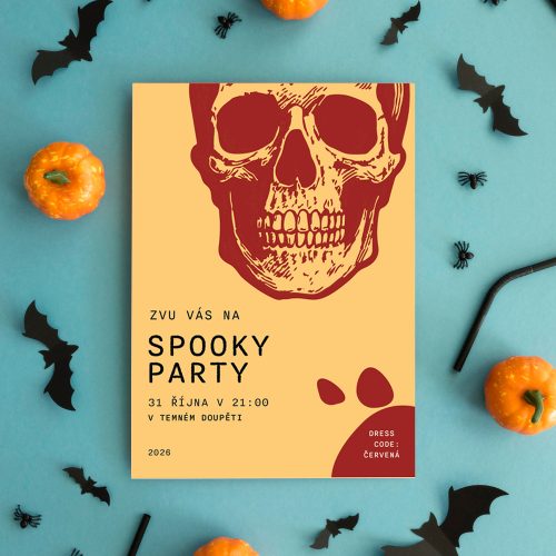 pozvánka na halloween