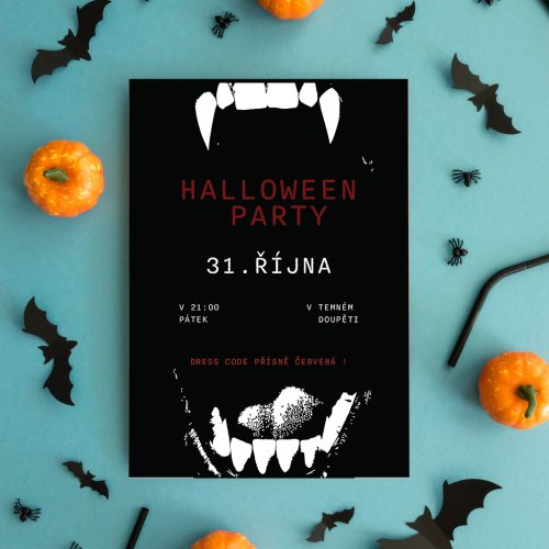 pozvánka na halloween