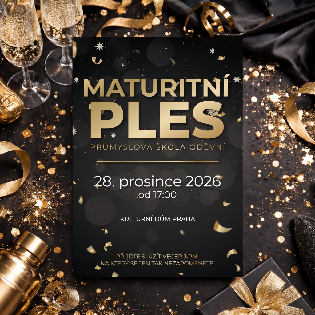 Pozvánka na maturitní ples Black