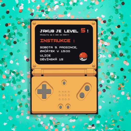 pozvánka na narozeniny pokémon