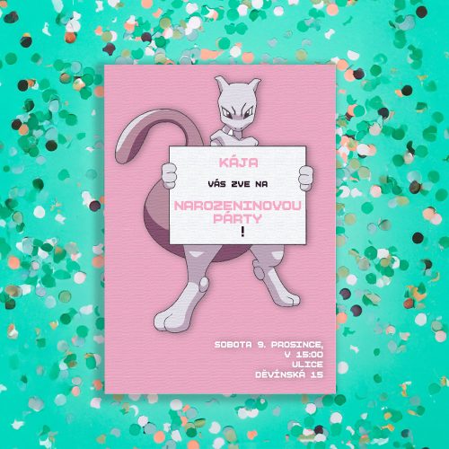pozvánka na narozeniny pokémon