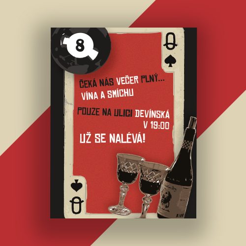 pozvánka na posezení s přáteli