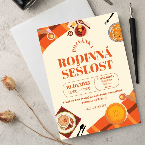 pozvánka na rodinné sešlosti