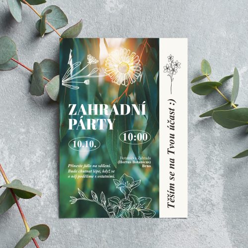pozvánka na zahradní party