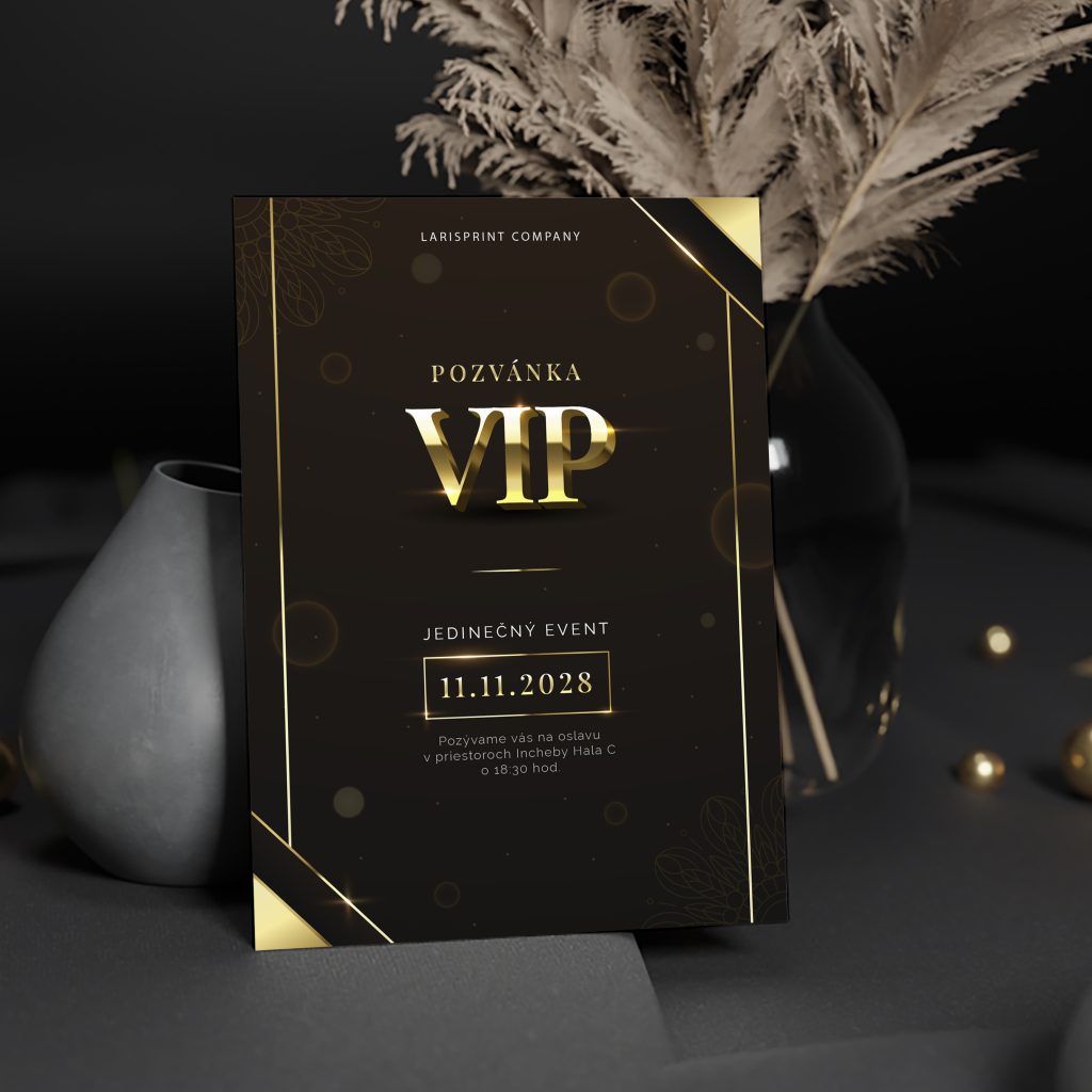 VIP pozvánka na oslavu Black