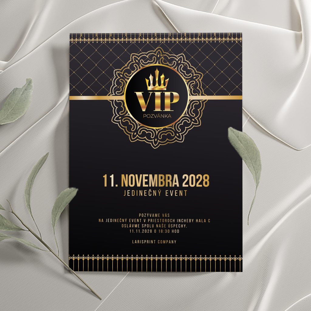 VIP pozvánka na oslavu Crown