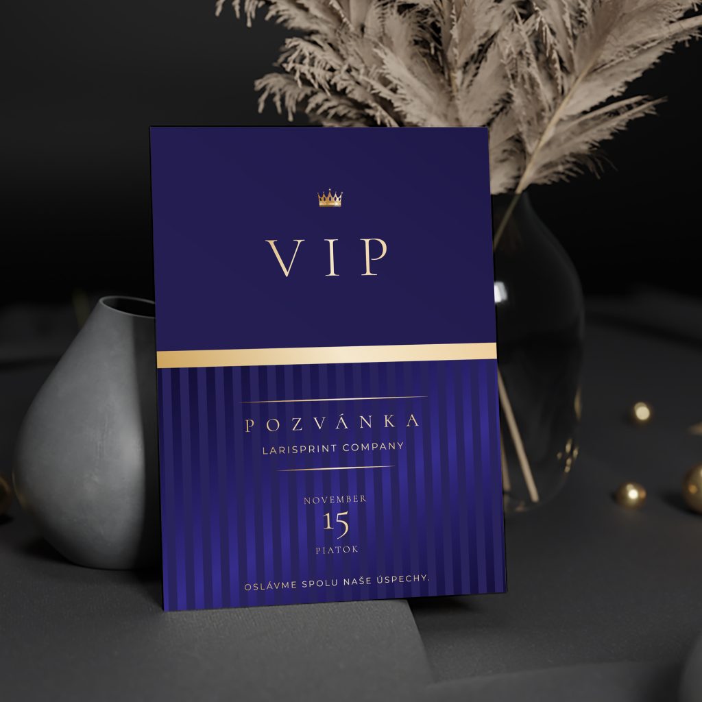 VIP pozvánka na oslavu Blue