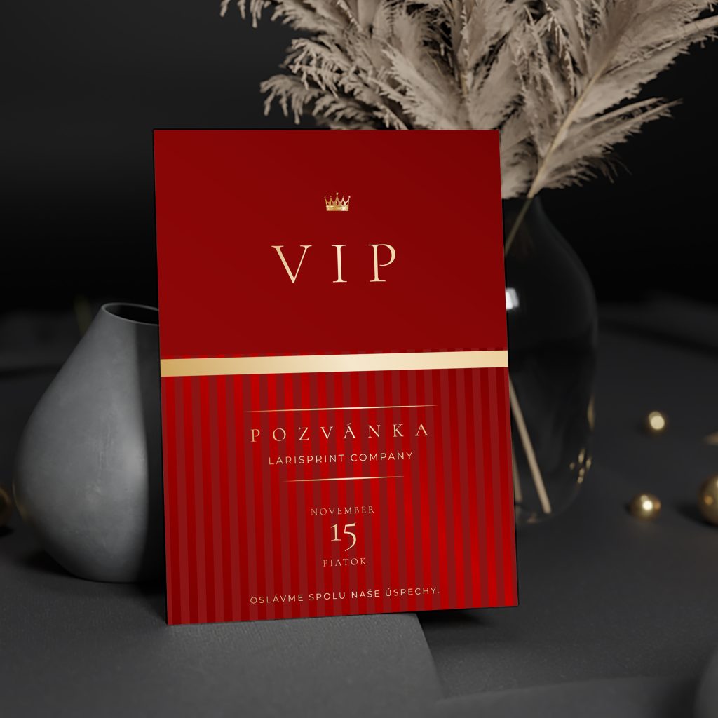 VIP pozvánka na oslavu Red