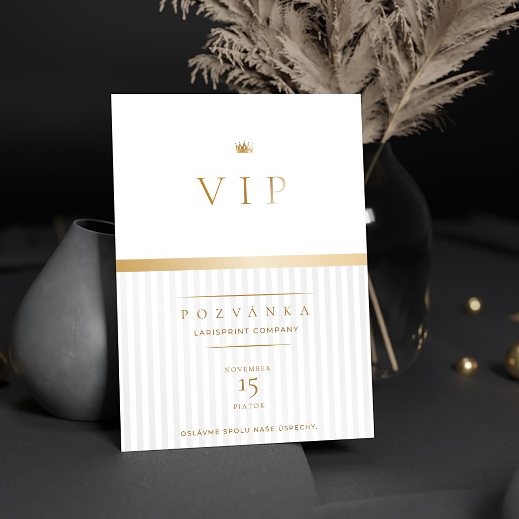 VIP pozvánka na oslavu White
