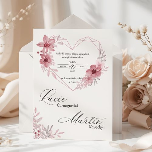 svatební oznámení