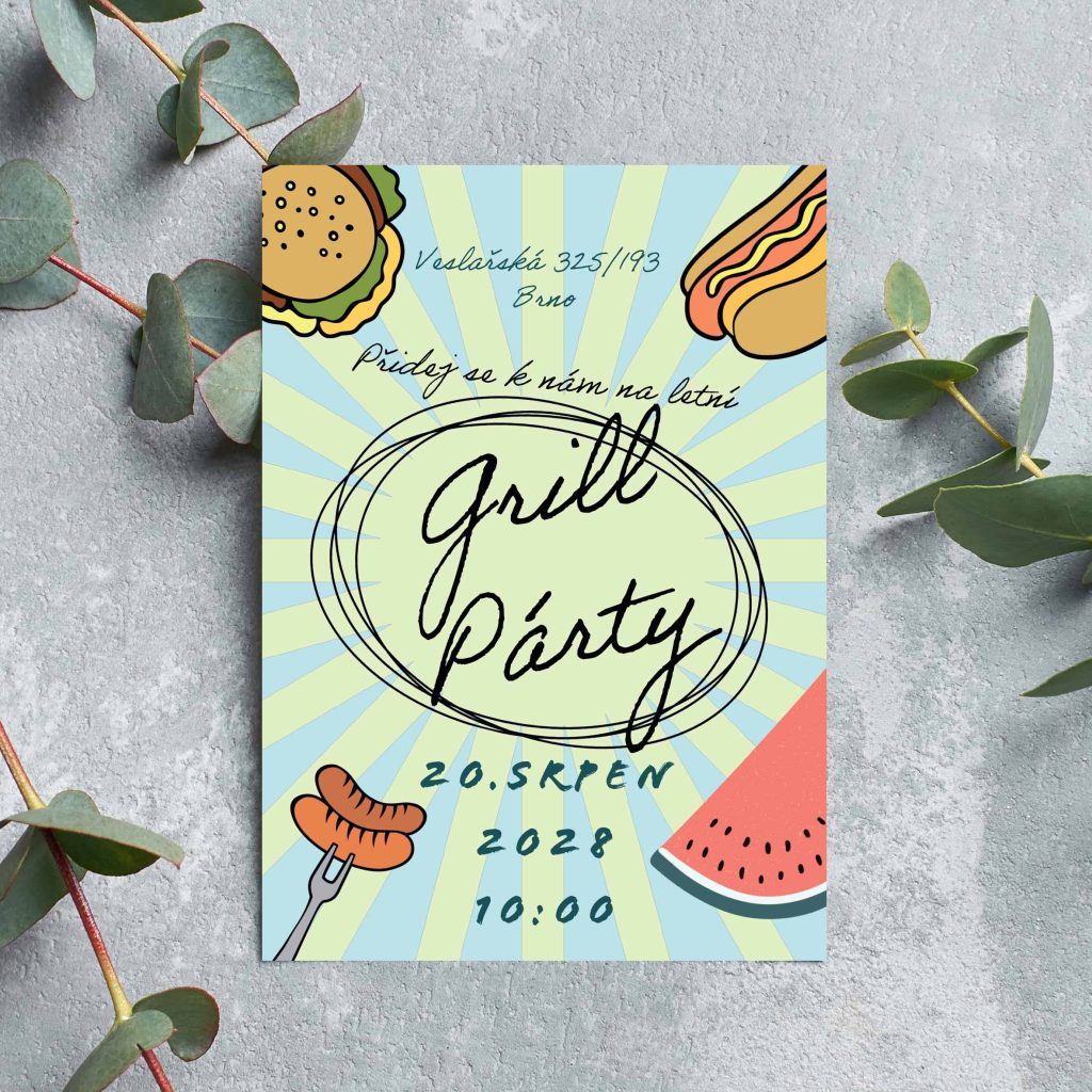 Pozvánka na grilování 1