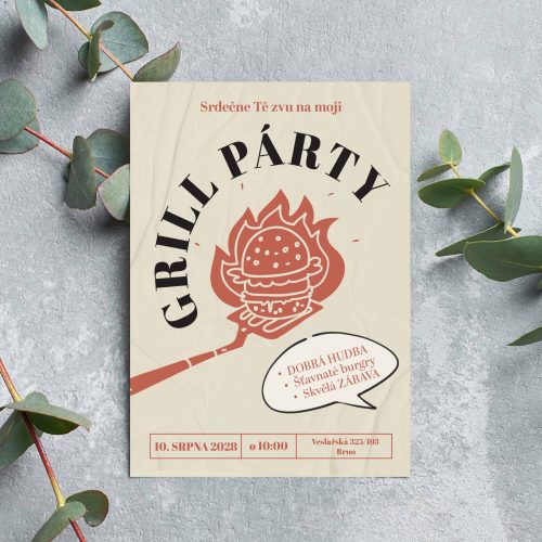 pozvánka na grill party