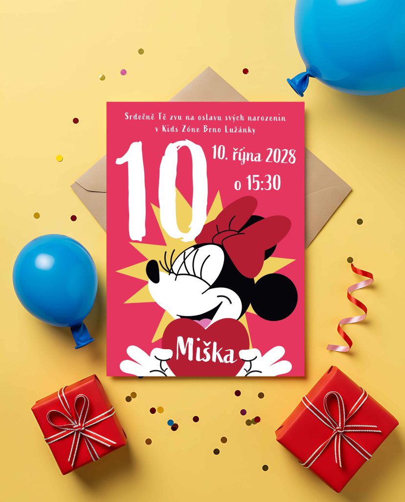 Pozvánka na narozeniny Minnie 3
