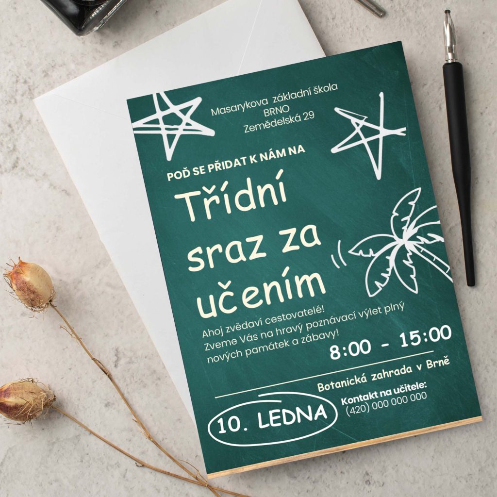 Pozvánka na třídní sraz 5