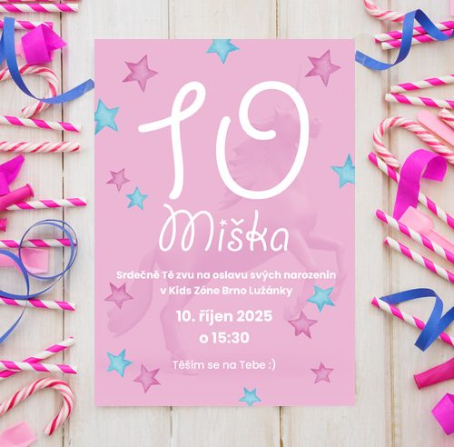 pozvánka s jednorožcem