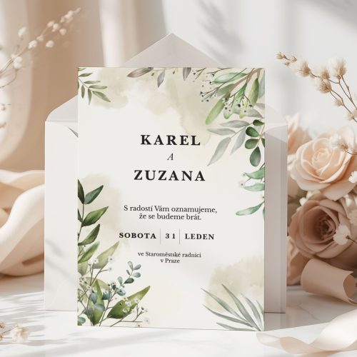 svatební oznámení