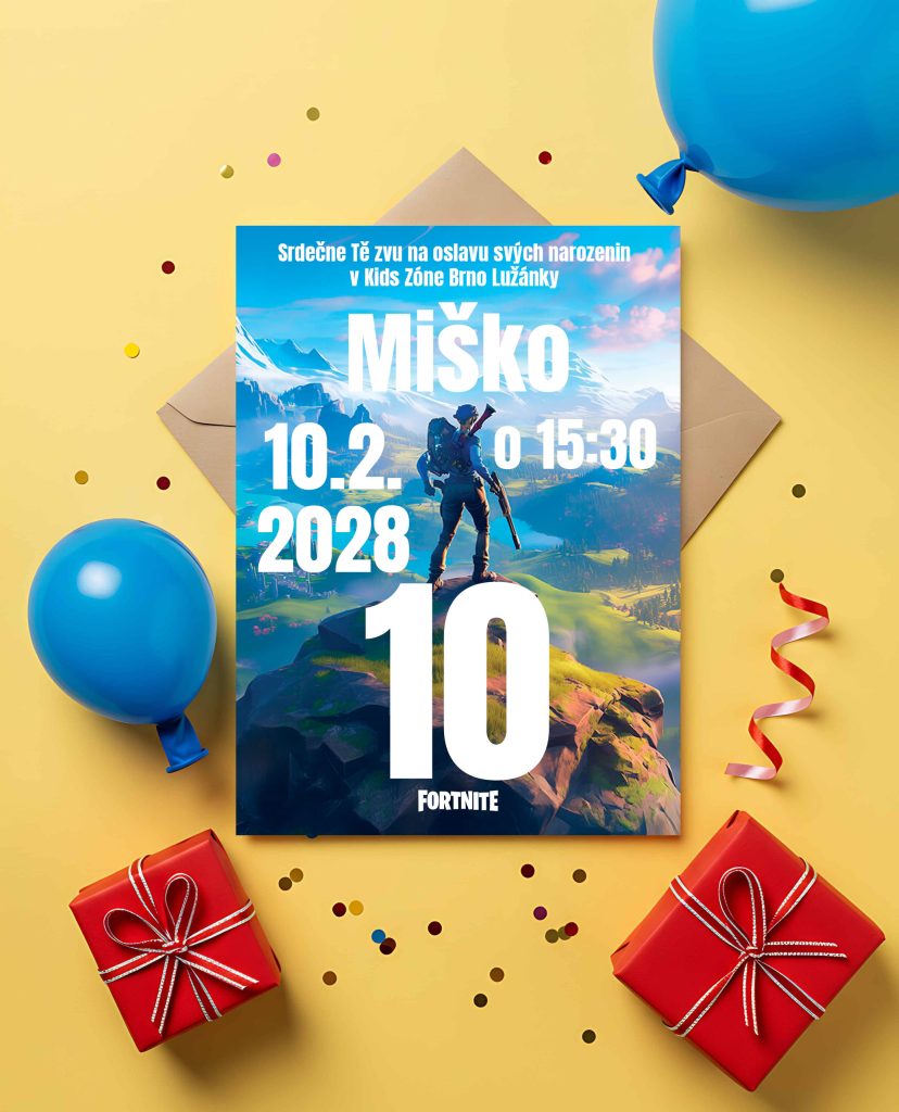 Pozvánka na narozeniny Fortnite 5