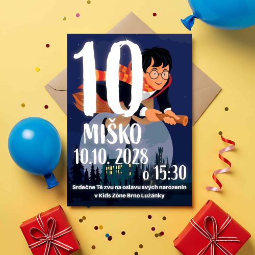 pozvánka na narozeniny harry potter