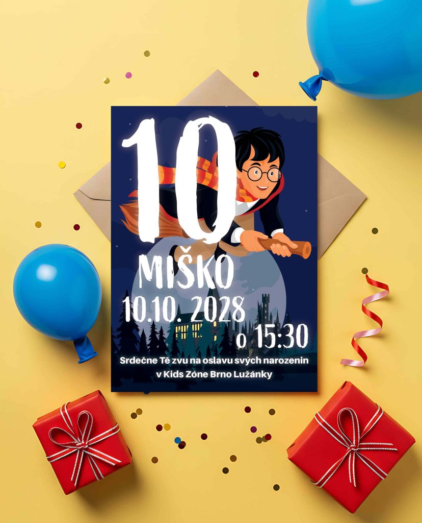 Pozvánka na dětskou oslavu Harry Potter 6