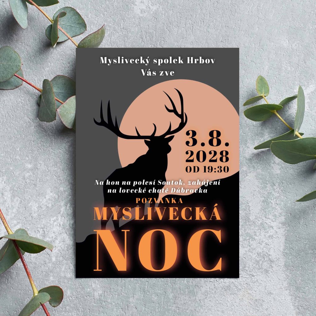 Pozvánka na narozeniny Myslivecká 4