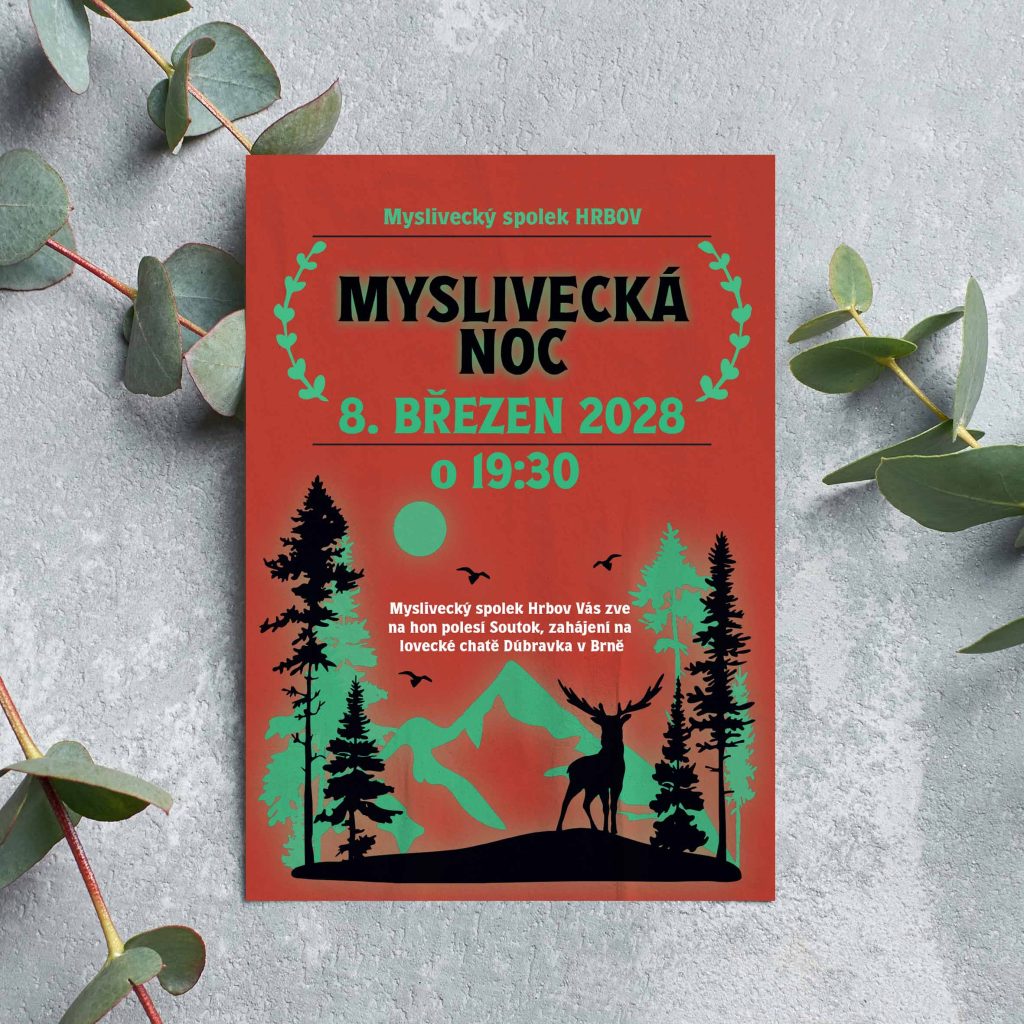 Pozvánka na narozeniny Myslivecká 5
